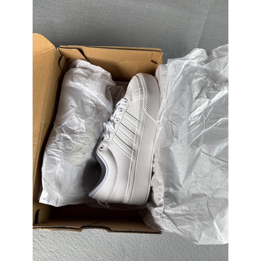 Adidas Bravada 2.0 Platform Women 7 White New IE2309 Canvas Chunky Fairy Sneaker - Picture 13 of 13